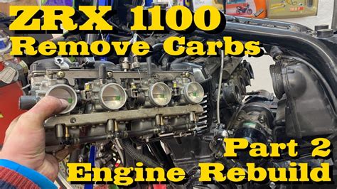 Kawasaki ZRX 1100 Remove Carburetors Vergaser Ausbau Engine Rebuild