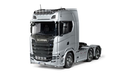 Tamiya Rc 114 Scania 770s 6x4 Truck Silver Prepainted Model Kit