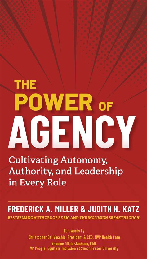 The Power of Agency by Frederick A. Miller - Penguin Books Australia