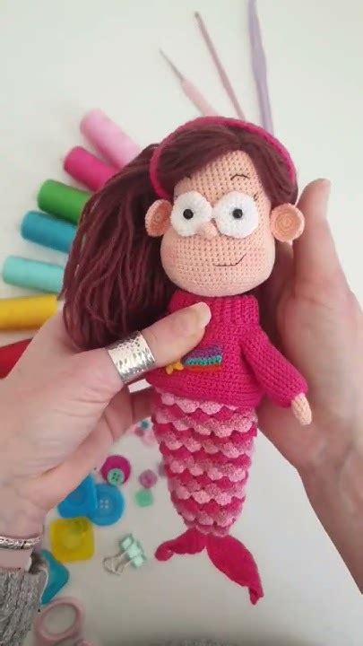 crochet Mermaid. Русалка крючком. Съемный хвост. вязаная каркасная ...