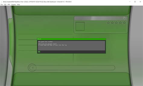 Fffe07d1 Xbox 360 Dashboard · Issue 1713 · Xenia Projectgame