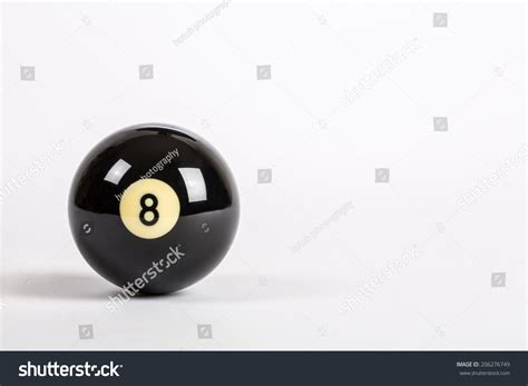 Eight Ball On Plain White Background Stock Photo 206276749 | Shutterstock