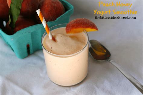 Peach Honey Yogurt Smoothie 4 - The Bitter Side of Sweet