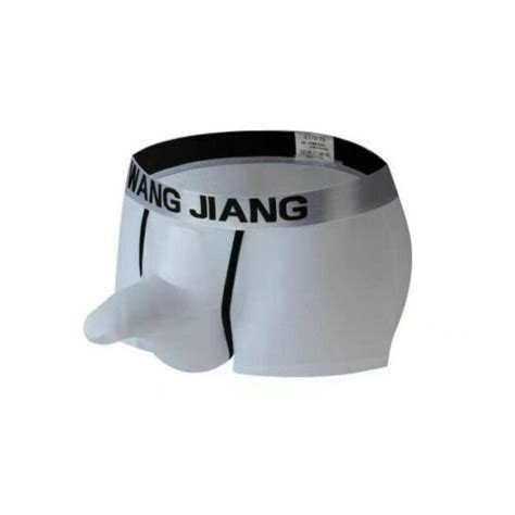 Mens Sexy Mesh Elephant Nose Pouch Boxer Briefs Underwear Bikini Trunks Shorts EBay