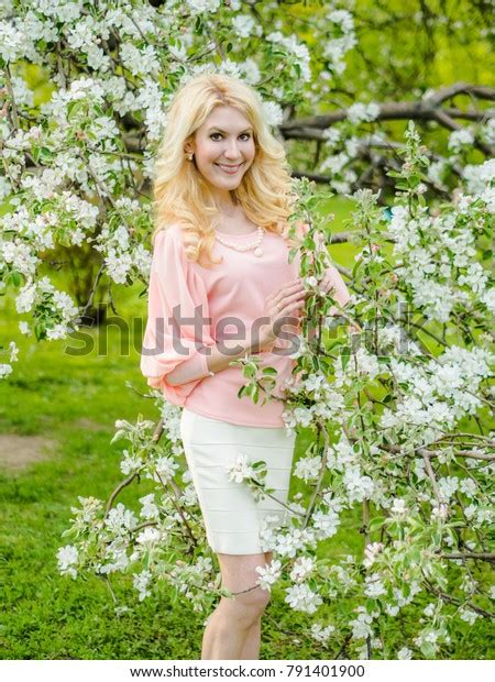 Beautiful Russian Girl Blonde Pink Summer Stock Photo Shutterstock
