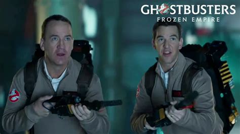 Peyton And Eli Manning Suit Up In New Ghostbusters Frozen Empire