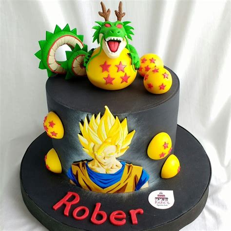 Drag N Ball Cake Goku Birthday Dragon Birthday Cakes Tiered Cakes