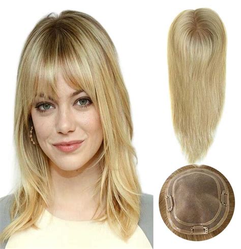 Best Women Hair Crown Topper Blonde For Thinning Crown