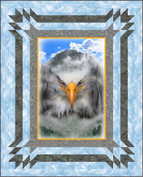 Free Quilt Pattern Call Of The Wild Mountain Eagle Equilter Blog