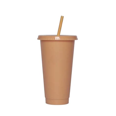 Beige Peachy Nude Cold Cup 24oz ZMDesigns