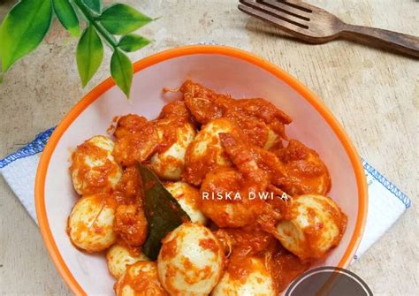 Resep Sambal Goreng Udang Telur Puyuh Oleh Riska Dwi A Cookpad