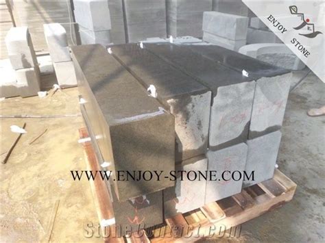 Sawn Cut China Black Bluestone Kerbstone Hainan Black Basalt Kerbs From