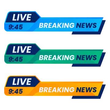 Live Breaking News Lower Third Banner Text Box Vector News Lower Third