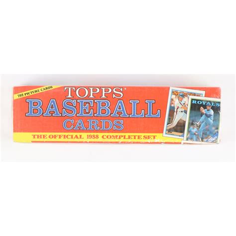 Topps Baseball Complete Set Of Cards With Tom Glavine