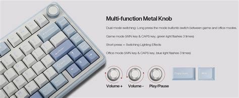 AULA клавиатура Игровая клавиатура беспроводная Aula f75, (Leobog ...