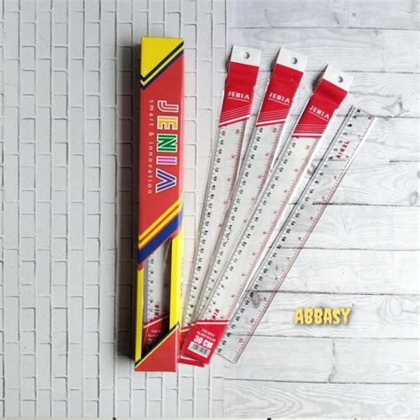 Jual Penggaris Jenia Cm Plastik Ruler Pcs Shopee Indonesia