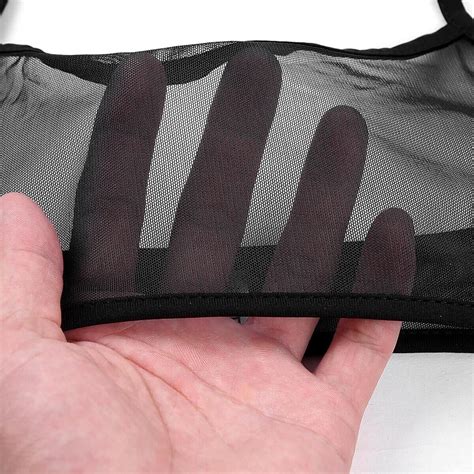 Buy Womens Swimwear Mesh See Through Bathing Suit Micro Bra G String Bikini Set Sexy Online At