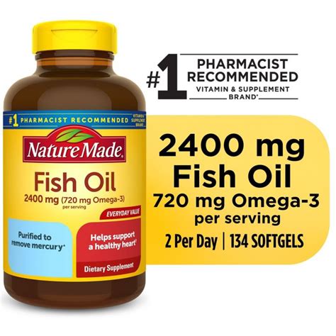 Nature Made Fish Oil Mg Omega Mg Softgels Lazada Co Th