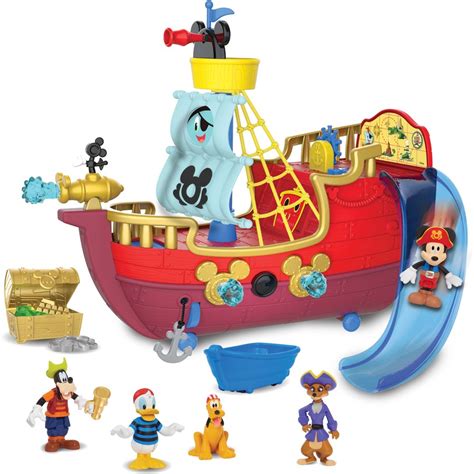 Mickey Mouse Funhouse Treasure Adventure Pirate Ship BIG W