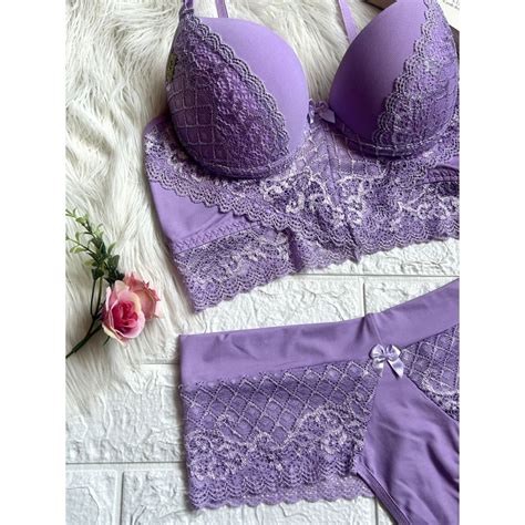 Conjunto Corset Cropped Lingerie Sensual Feminina Renda Shopee Brasil