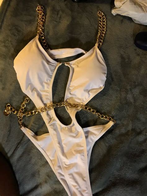 Free Shipping Women High Cut Bodysuits One Piece Swimsuit Female Deep V Neck Ring Bikini Set Jkp