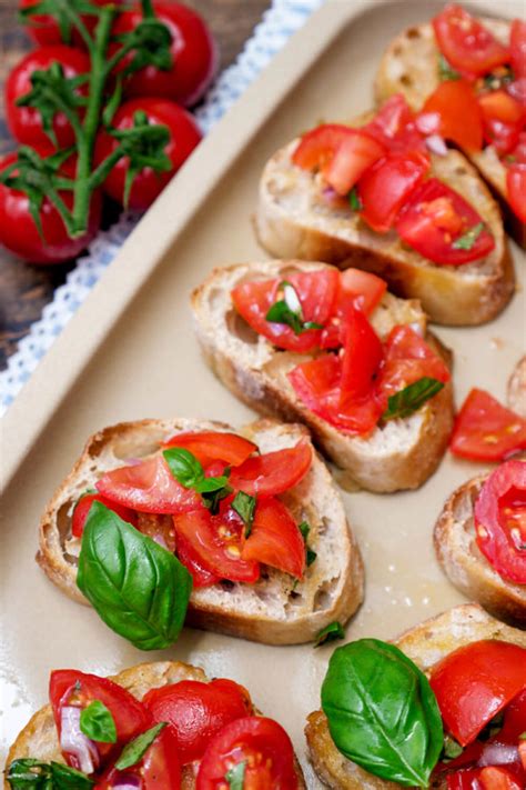 Bruschetta Mit Tomaten Ganz Klassisch Gaumenfreundin