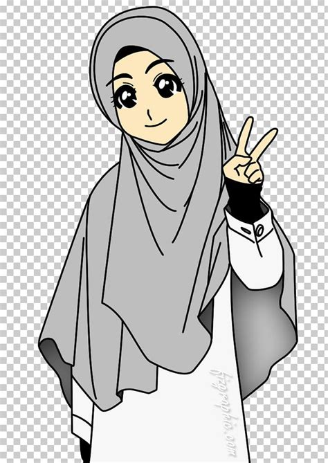 Hijab Muslim Islam Drawing Cartoon PNG Clipart Abbess Allah