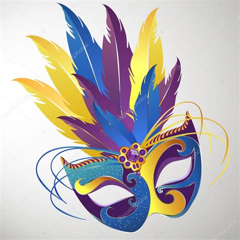 Карнавальная маска векторное изображение ©ramonakaulitzki 8775563