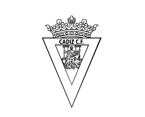 Cadiz Cf Club Logo S Mbolo Negro La Liga Espa A F Tbol Americano