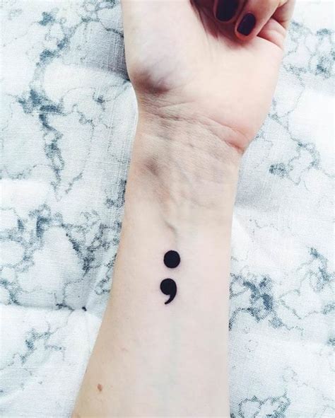 85 Semicolon Tattoo Designs and Their Meaning | AuthorityTattoo