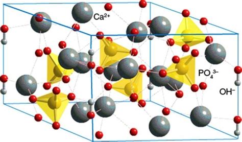 Schematic Representation Of Crystal Structure Of Hydroxyapatite