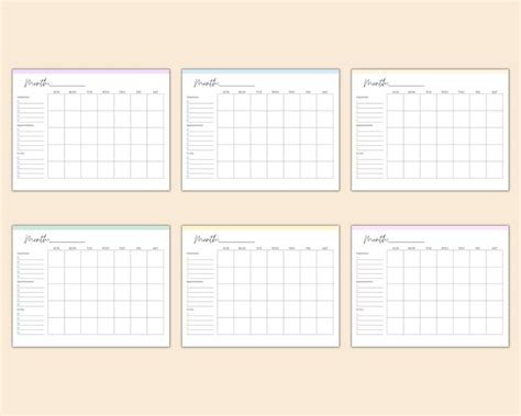 Printable Calendar Monthly Planner Monthly Calendar to Do List Calendar ...