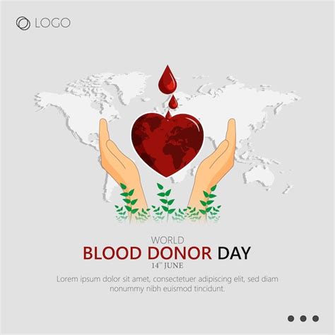 Premium Vector | Blood Donor Day promotes blood donation to save lives