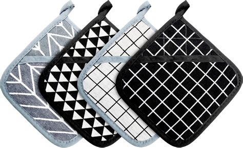 Dimeho Pot Holders For Kitchen Heat Resistant Silicone Pot Holders Sets Heat Resistant Oven Hot