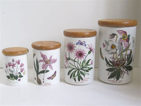 Portmeirion Botanic Garden Canister Set Of 4 By Encoreemporium