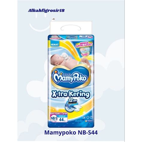 Jual Mamypoko NB S44 Pampers Perekat Xtra Kering Newborn 1Ball Isi