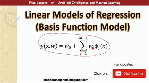 Linear Models Of Regression Clearly Explained Basis Function Model