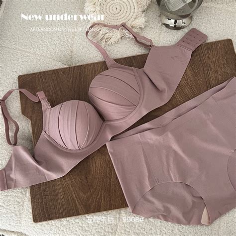Women S Underwear Set Wireless Bra Seamless Panties Push Up Lingerie Cotton Comfortable Bralette