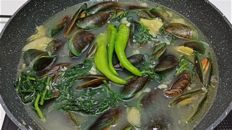 tinolang tahong mussels  ginger soup youtube