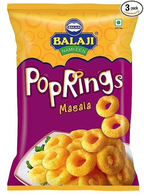 Balaji Pop Rings Masala Corn Puff Ring Masala Flavour G