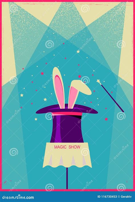 Rabbit In Magical Hat Cartoon Vector Cartoondealer