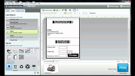 Dymo Shipping Label Template