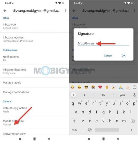 How to set a Gmail signature using your smartphone