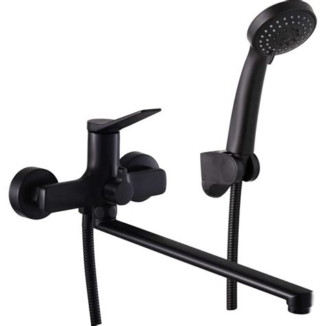 Смеситель ванно-душевой FASHUN черный A2286-7 - выгодная цена, отзывы ...