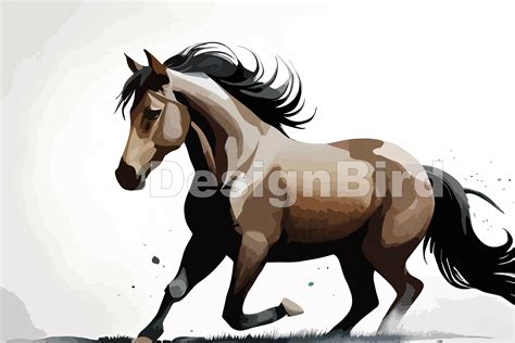 Horse Watercolor Illustration Graphic by Designbird · Creative Fabrica