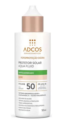 Protetor Solar Aqua Fluid Nude Fps Adcos Ml Parcelamento Sem Juros