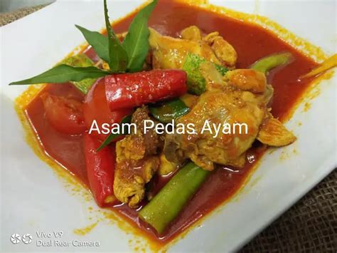 resepi asam pedas ayam kesedapan kuah pekat merecik bidadarimy