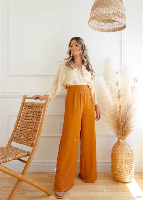 Fall Must Haves Bright Colored Outfits Flowy Pants Outfit Flowy Outfits