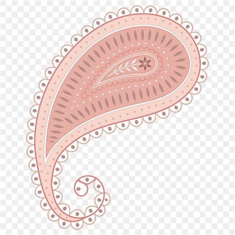 Nude Pink Paisley Png Sticker Premium Png Sticker Rawpixel