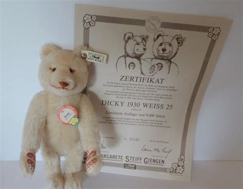 Steiff Teddy bear Dicky 1930 Teddybär Limitiert auf 9000 Stück mit